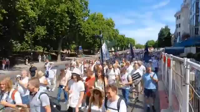 London: People in support of those killed and injured by the jab