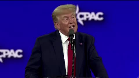 He keeps saying “the next president”.
