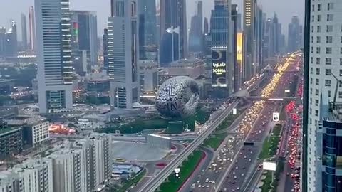 Beautiful view of Dubai.Top 10 T.v