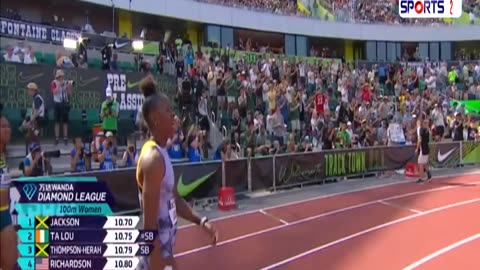 Shericka VS Carri and Elaine T-H in the Woman 100m