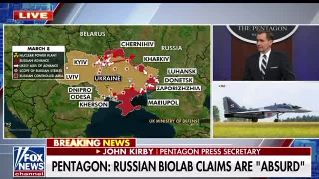 John Kirby denies US developing bio weapons in Ukraine, insinuates Russia may release bio weapons