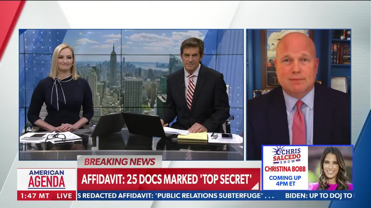 Matt Whitaker on American Agenda 8/26/2022