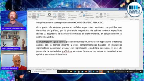 LA QUINTA COLUMNA : PRESENTACIÓN INFORME TÉCNICO FINAL DETECCIÓN GRAFENO EN VACUNAS COVID - PROGRAMA ESPECIAL - 02.11.2021