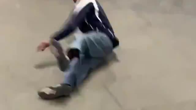 The Smoothest fall all time.