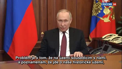 Prezident RF se obrátil k národu a oznámil zahájení vojenské operace v DLR a LLR_Titulky_CZ