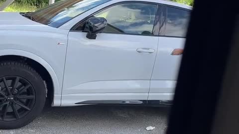 Taping Popping Fireworks to Car Tire