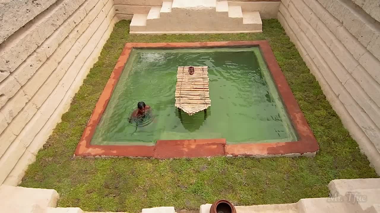 60 days build millionaire underground swimming poul house