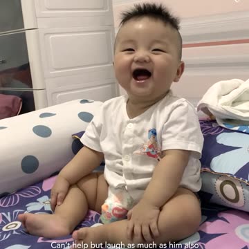 This baby's laugh will keep you motivated for the whole week!