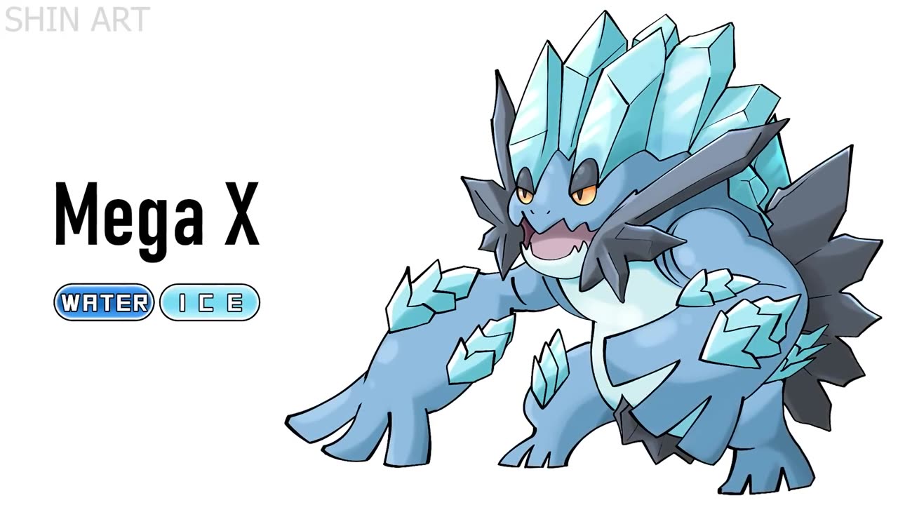 Drawing Every Pokémon Mega X/Y Evolutions by Shin Art Pokemon