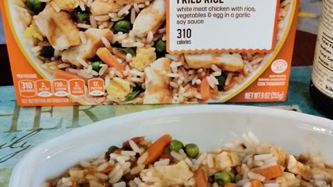 Eating Lean Cuisine Chicken Fried Rice, Dbn, MI, 10/26/23