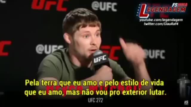 Atleta Americano do MMA contra a narrativa