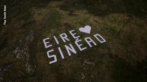 Tribute to Sinead O'Connor appears on Irish hillside