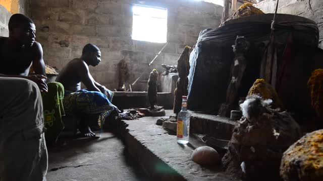 Voodoo Ritual for a Blessing in Togo Africa