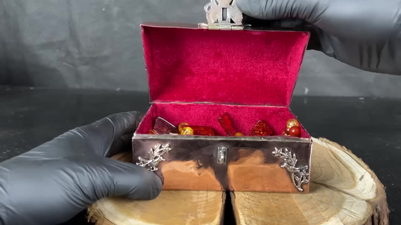 Very Beautiful Antique Jewelry Box - Restoration ASMR