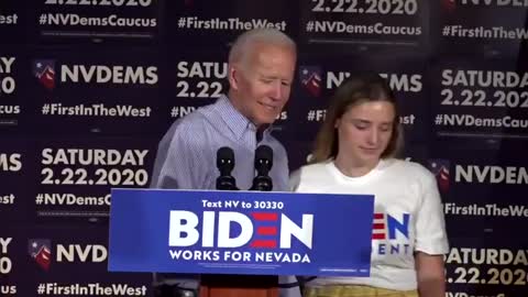 Joe Biden Kisses Granddaughter On The Lips On Campaign Trail