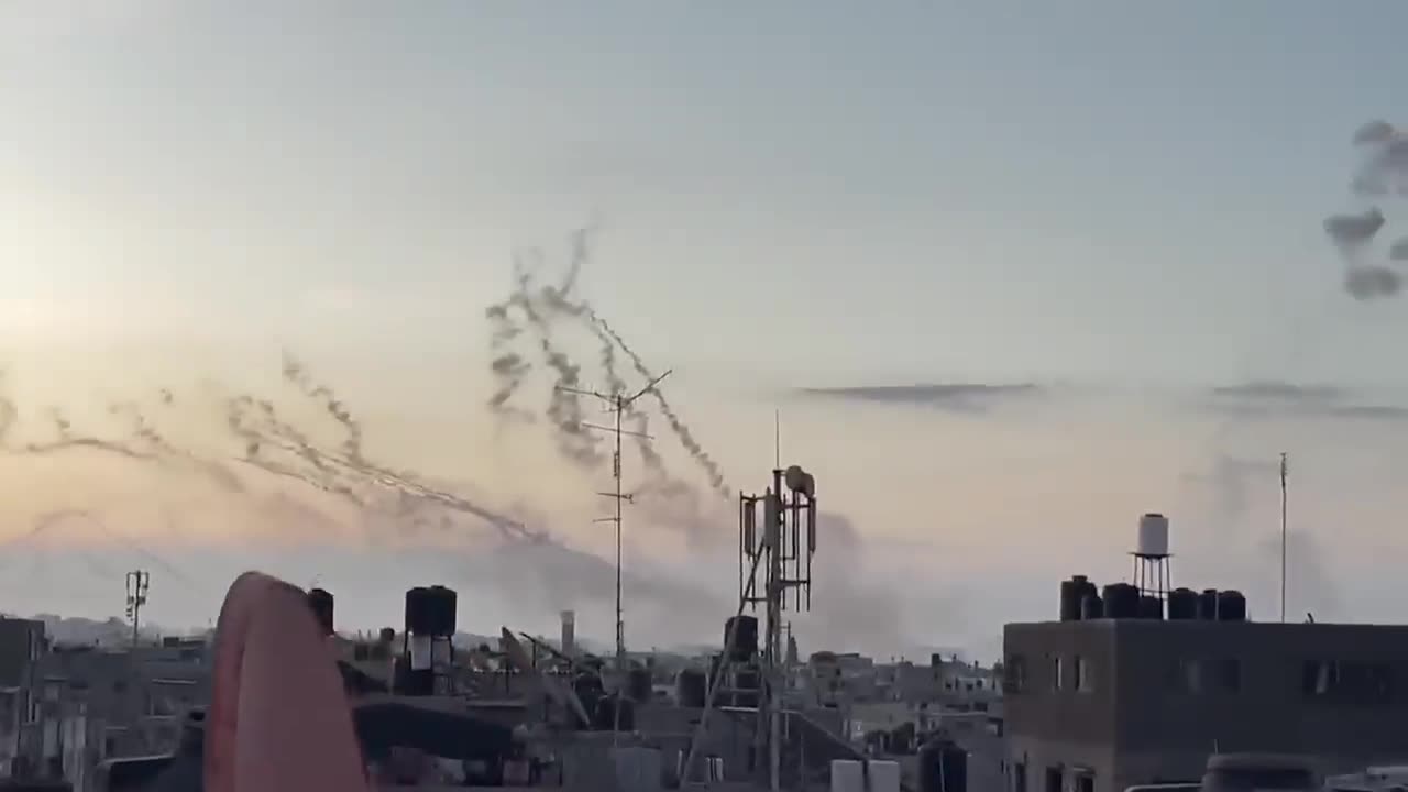 Rocket fired on israel by hamas and Lebanon