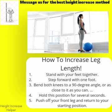 How to increase leg length