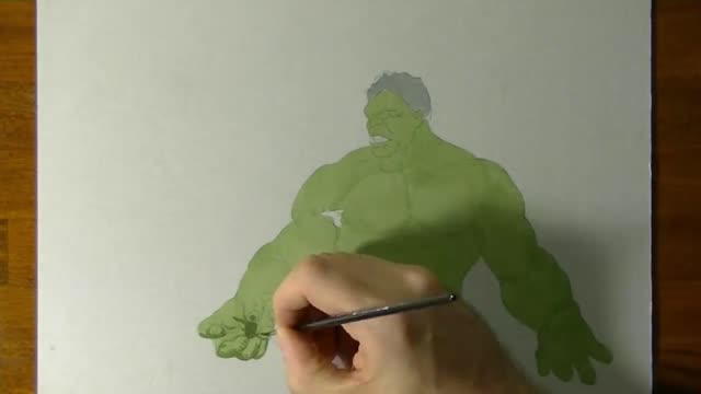 Draw An Image Of The Hulk