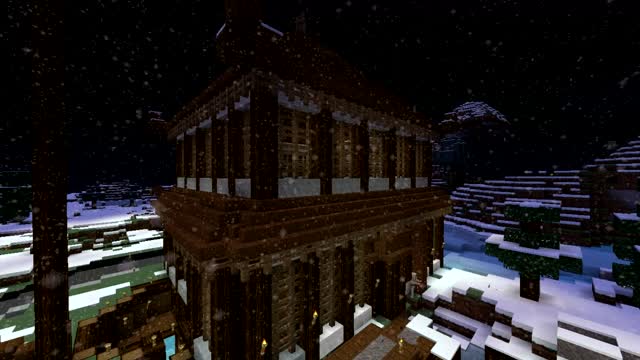 Minecraft Snow Village