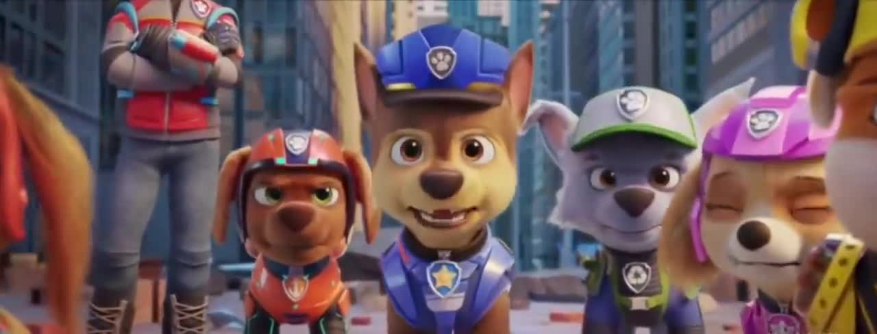Rocky and Skye funny scene from PAW PATROL THE MOVIE
