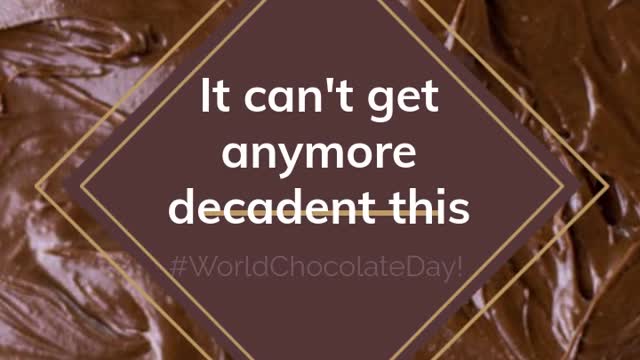 Would be delicious having chocolate all day. ? Enjoy.