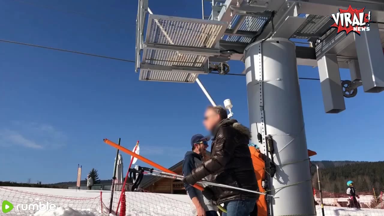 Ski Drag Lift Prank