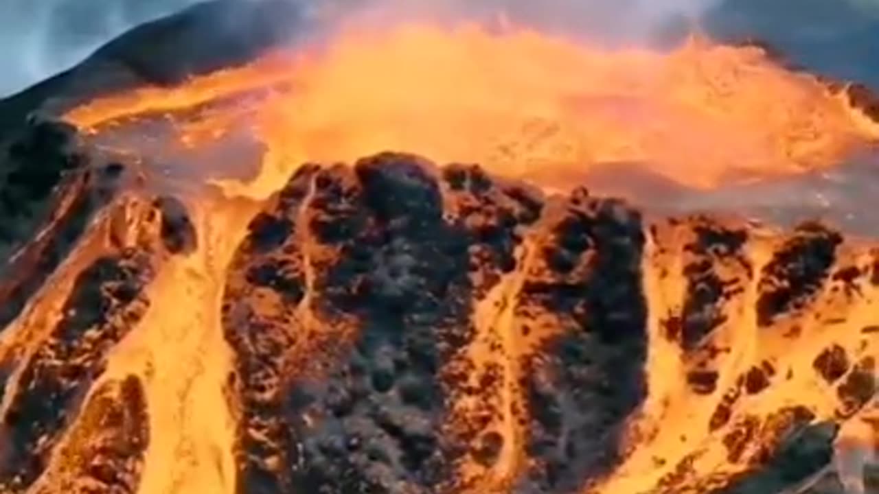 Volcano eruption