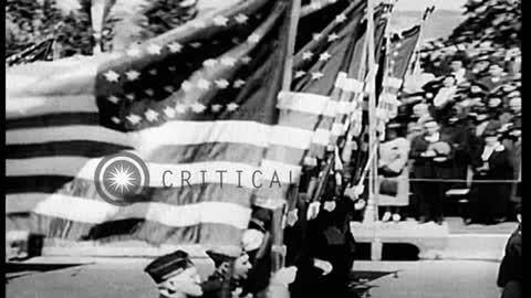 Surviving Confederate and Union Veterans Together in a Parade In Washington DC