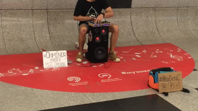 Street Musician Inspires Passer by to Dance