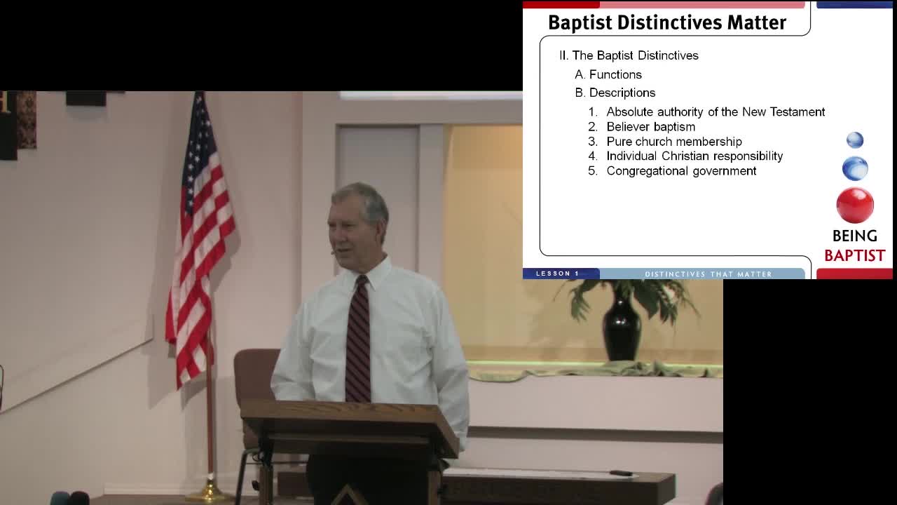 Being Baptist: Distinctives That Matter - Less 1 C