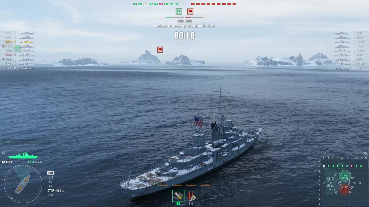 Erie — American Tier I cruiser.
