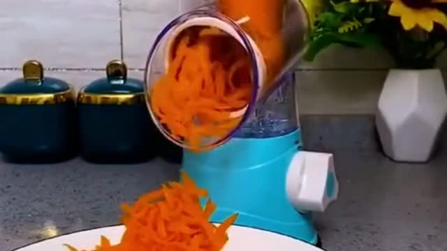 Vegetable Grater Mandoline Slicer, Rotary Drum Fruit Cutter Cheese Shredder