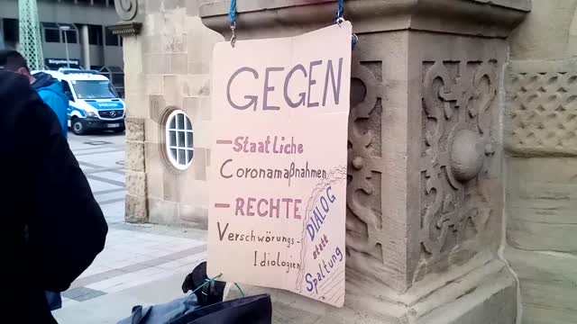 Bielefeld : Lichtermarsch und Antifa , Eindrücke