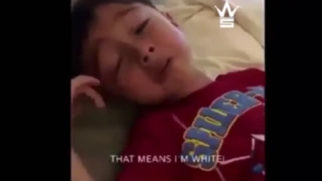 Child Angry Because He's Not "All Black"; Angry Because He's 50 Percent White