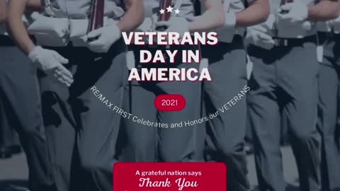 RE/MAX First celebrates and honors our VETERANS