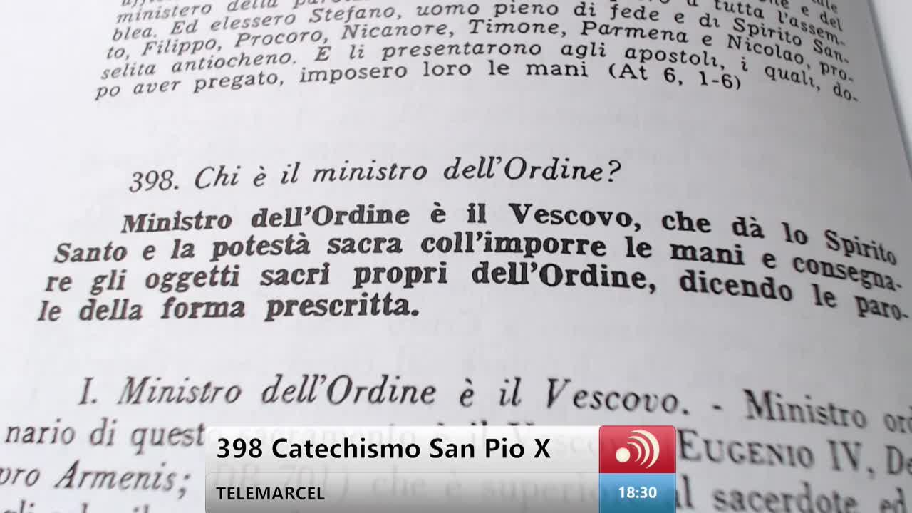 397 (seconda parte), 398 (prima parte) Catechismo San Pio X