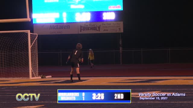 Varsity Soccer vs. Rochester Adams 9-15-21