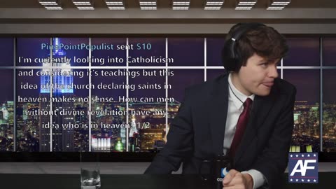 Nick Fuentes on Saints in Heaven and infallibility