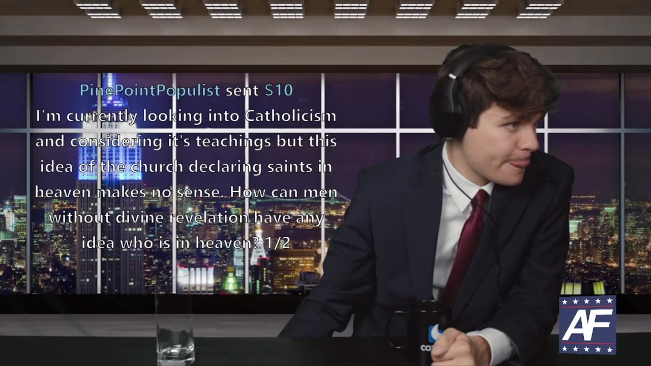 Nick Fuentes on Saints in Heaven and infallibility