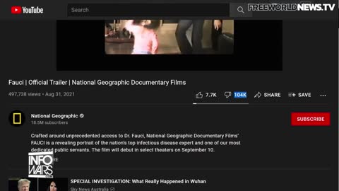 BREAKING : DR Fauci Documentary Gets 4% Positive Reviews On TOP Ratings Site