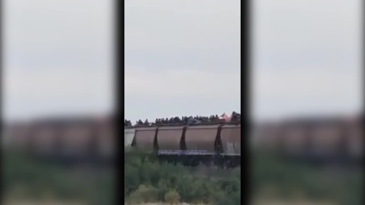 Illegal Immigrant Train Invading The United States