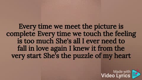 Puzzle of my heart - Westlife