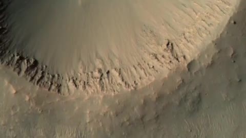 Crater on mars