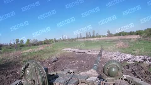 Ukraine War - The work of tankers in the Popasnaya area