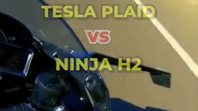 Tesla plaid vs Ninja H2