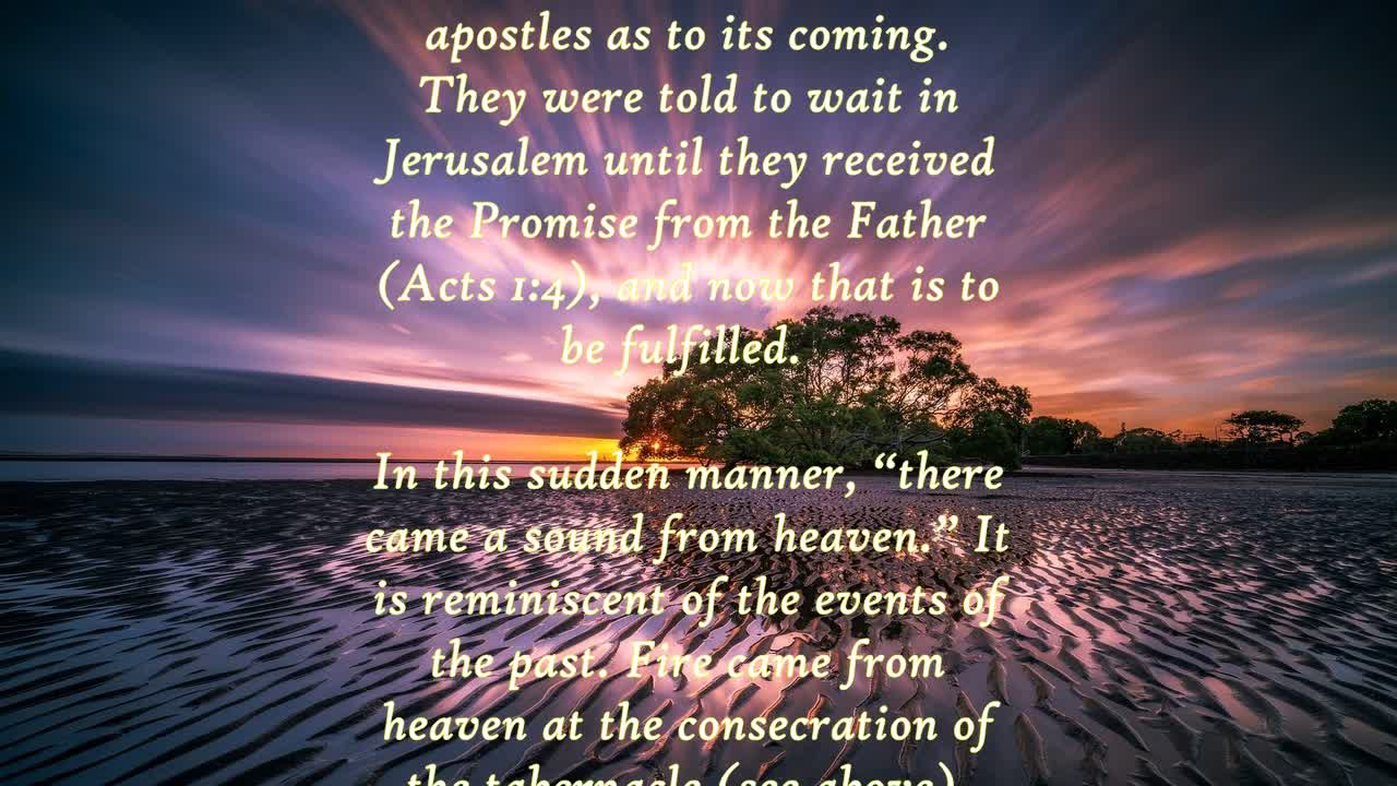 The Book of Acts 2:2 - Daily Bible Verse Commentary