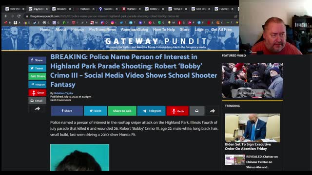 Highland Park parade shooter named