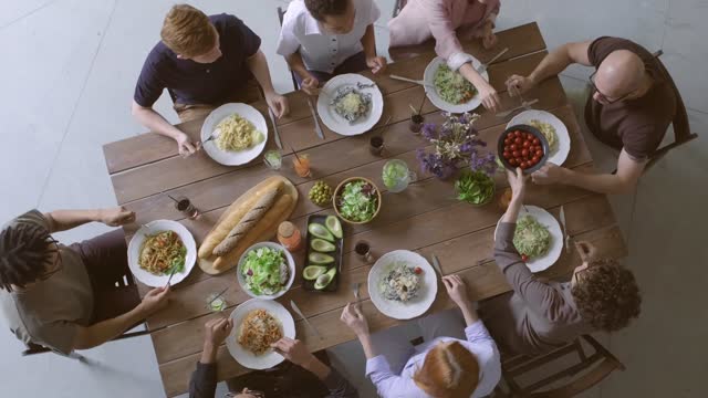 family eating