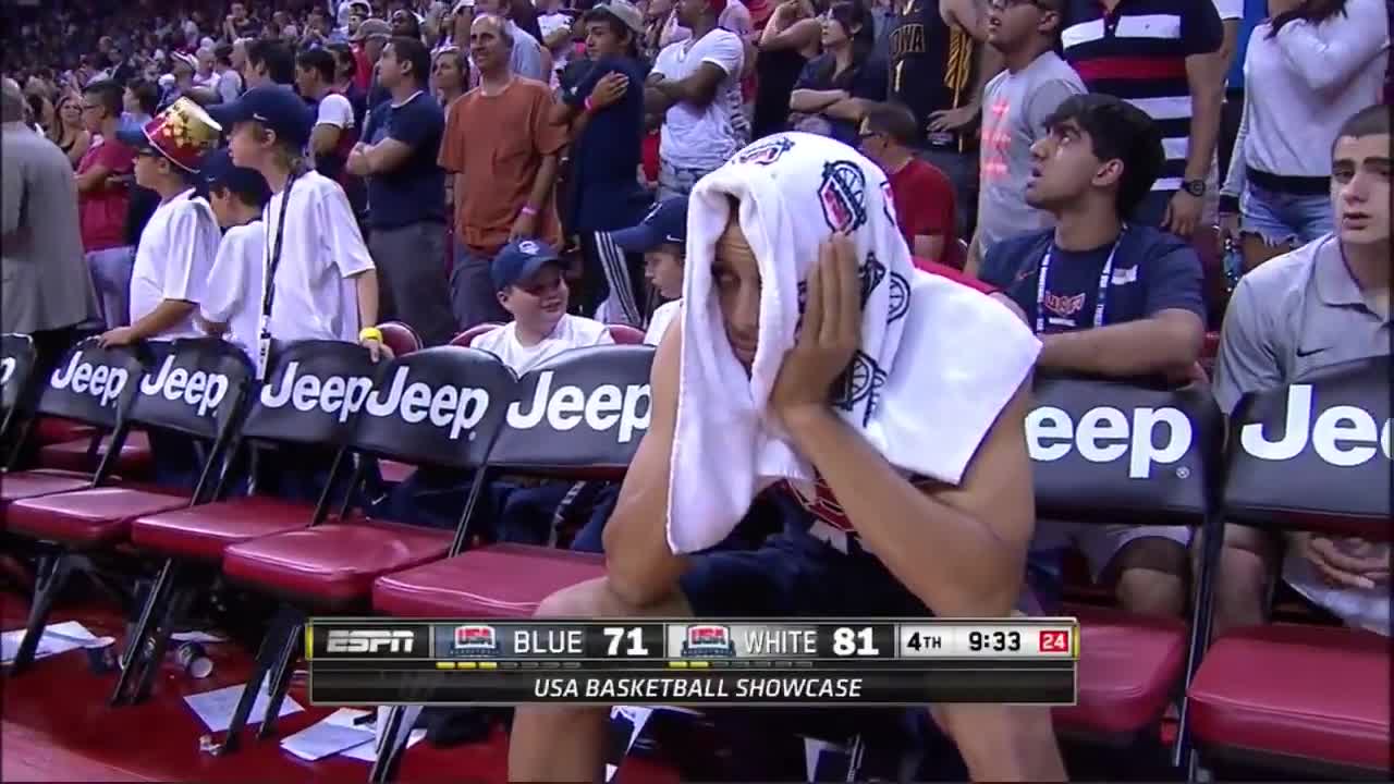 Paul George Gruesome Leg Injury in Team USA Basketball Showcase (HD)