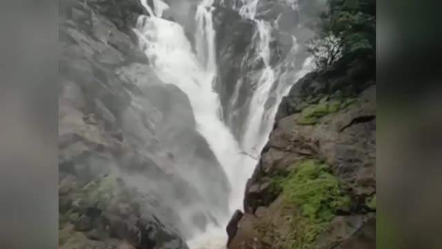 slow motion waterfall.